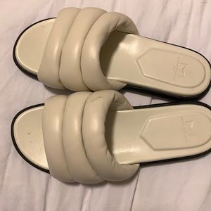 Marc fisher white sandals